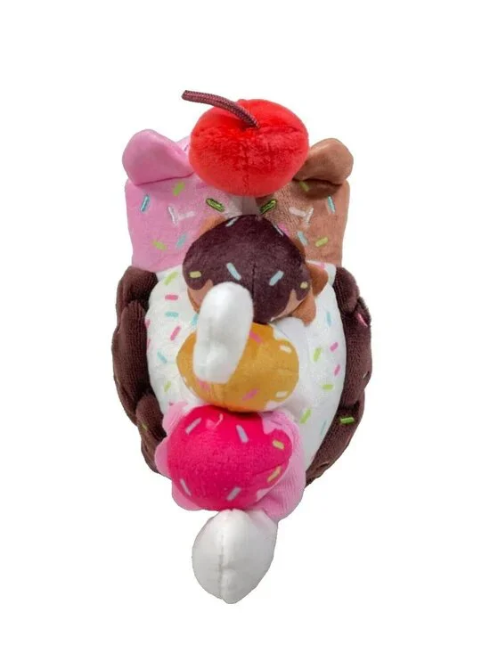 Aphmau MeeMeows 6" NEAPOLITAN Ice Cream Cat Plush - Picture 6 of 16